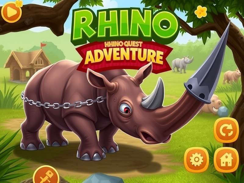 Rhino Quest Adventure Game Screenshot